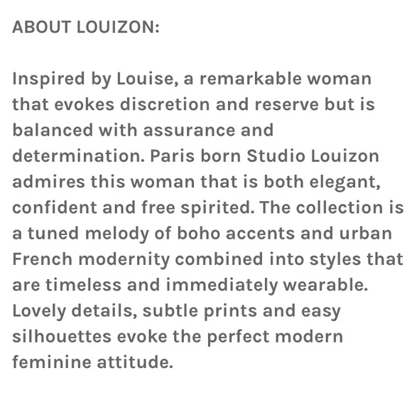 Louizon Paris Nina Metallic Gold Top (Size 1) - Picture 13 of 13